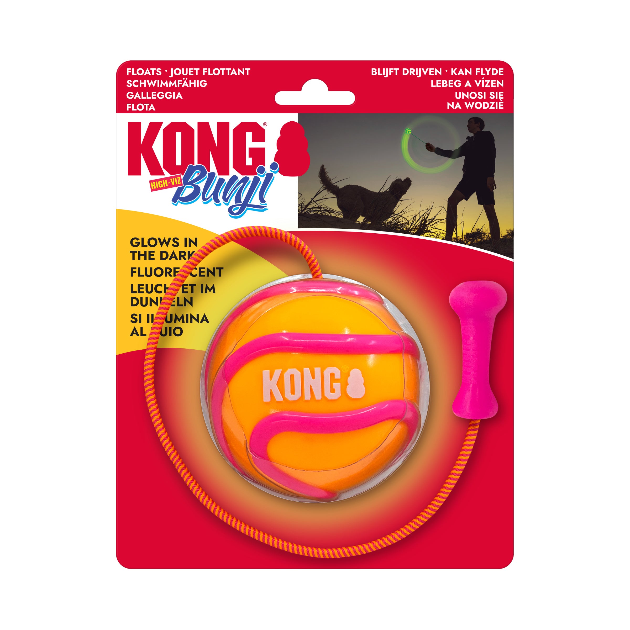 KONG Bunji High-Viz Ball Assorted (Large)