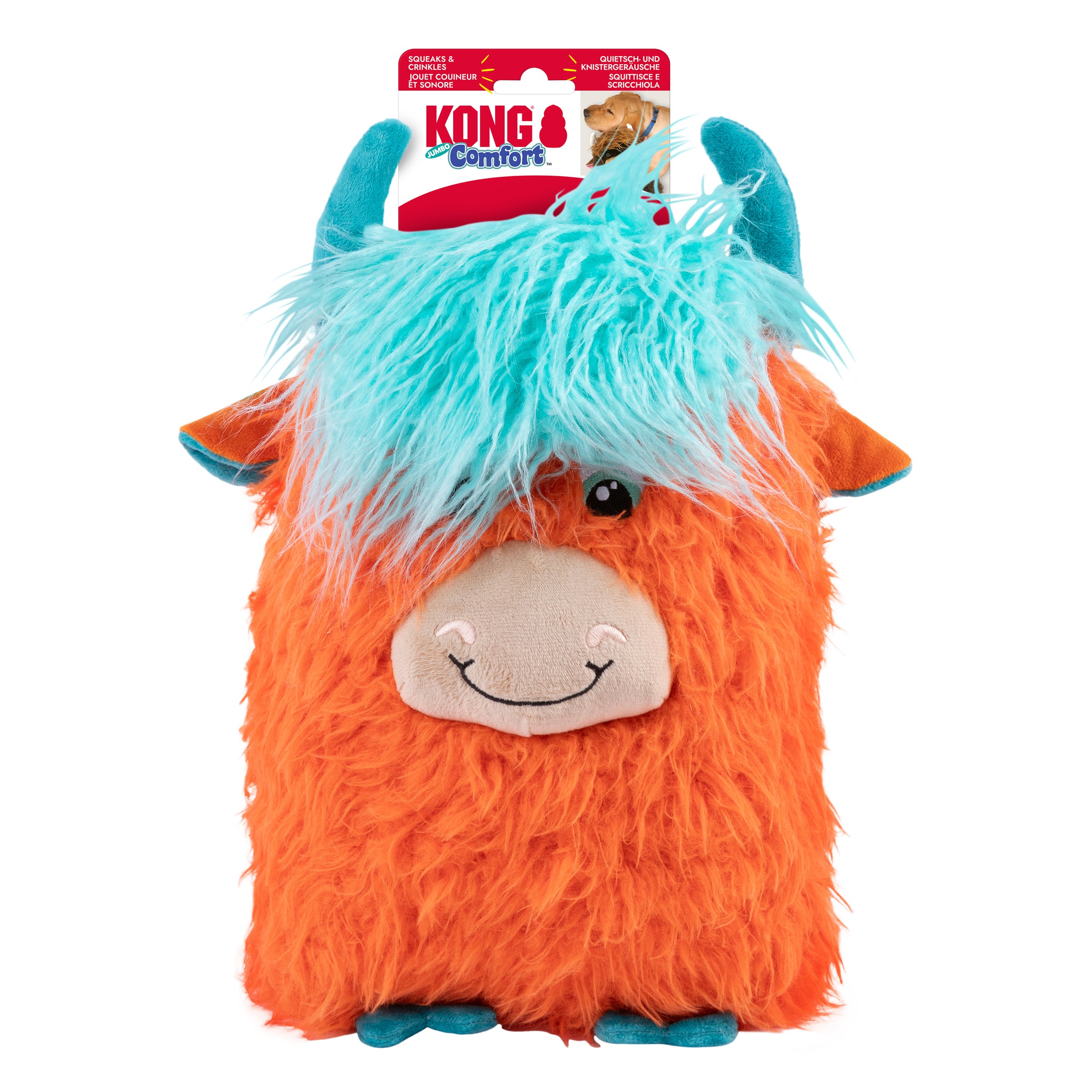 KONG Comfort Jumbo Highland Cow Assorted (X-Large)