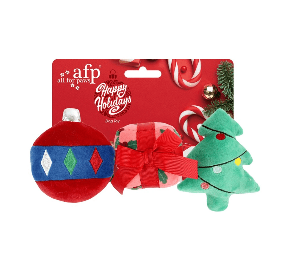All for Paws Christmas Gift Set for Dogs (3 Pack) - Wuffies