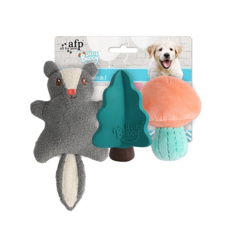 All For Paws Little Buddy Woodland Toys (3 Pack) - Wuffies