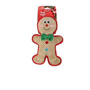 All for Paws Merry Tough Buddy Gingerbread Man Dog Toy - Wuffies