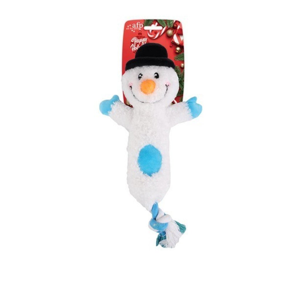 All for Paws Merry Tug & Fetch Snowman Christmas Dog Toy - Wuffies