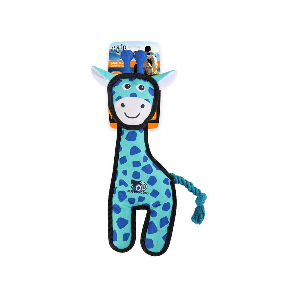 All For Paws Outdoor Ballistic Giraffe Dog Toy - Wuffies