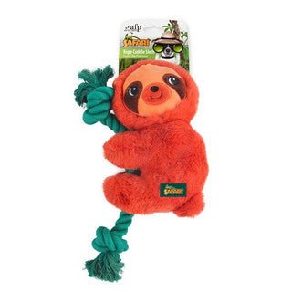 All For Paws Safari Rope Cuddle Sloth Dog Toy - Wuffies