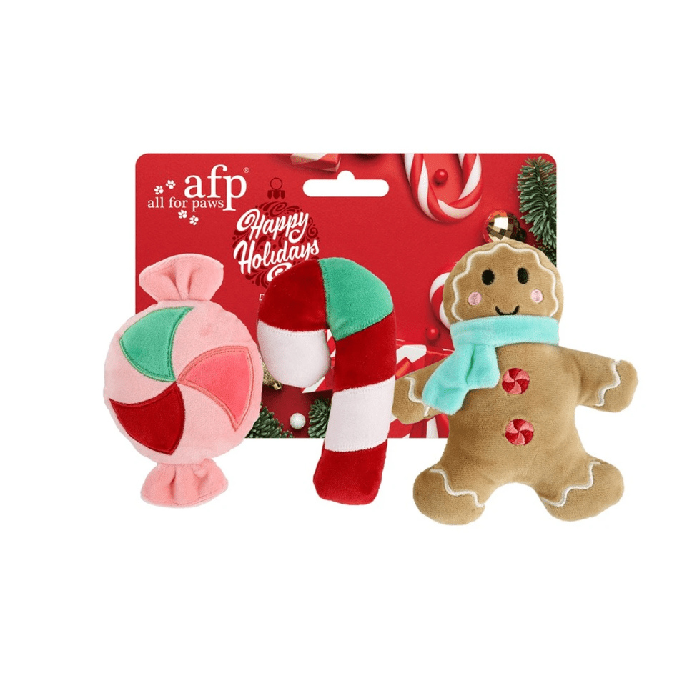 All for Paws Xmas Gingerbread & Candy (3 Pack) - Wuffies