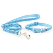 Ancol Small Bite Paw & Bone Collar & Lead Set (Blue) - Wuffies
