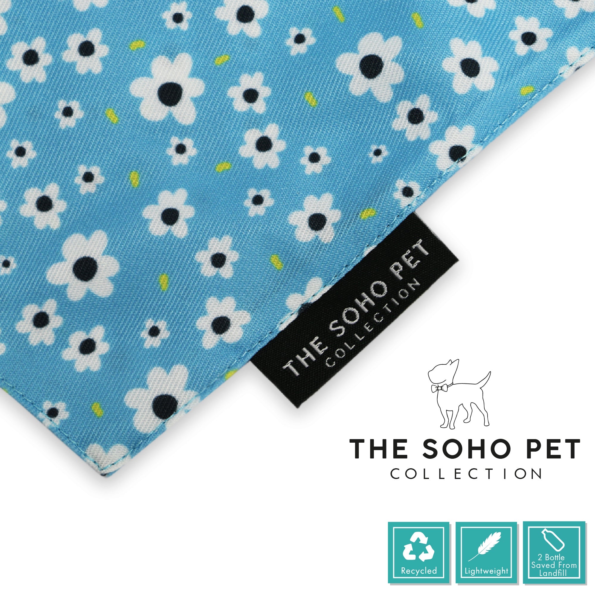 Ancol Soho Collection Bandana Set (Daisies & Polka Dot) - Wuffies