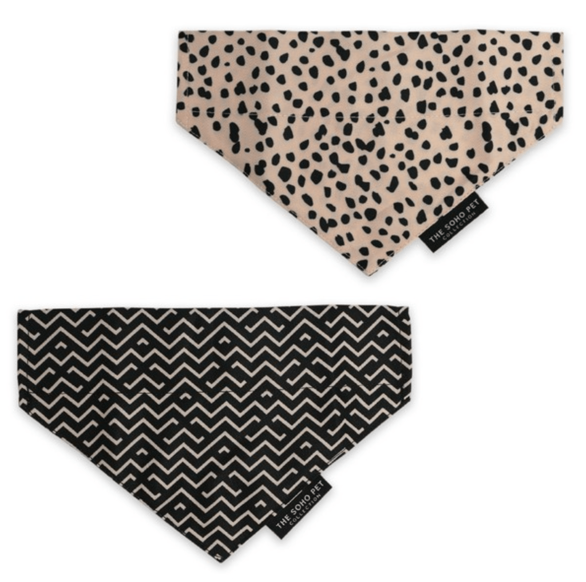 Ancol Soho Collection Bandana Set (Dalmatian & ZigZag) - Wuffies