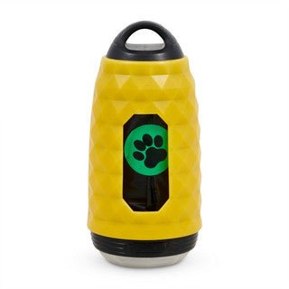 Animal Instincts Flashing Safety Poop Bag Holder & Torch (Yellow) - Wuffies