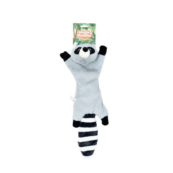 Animal Instincts Jungle Buddies Plush Raccoon with Paper Crinkle - Wuffies