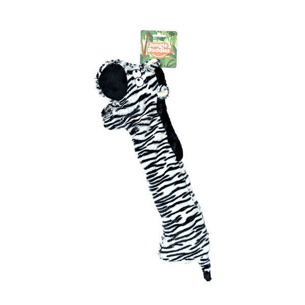 Animal Instincts Jungle Buddies Plush Zebra with Paper Crinkle - Wuffies