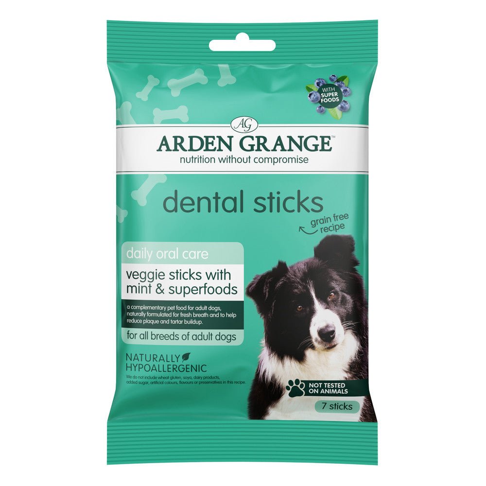 Arden Grange Dental Sticks with Mint & Superfoods (180g) - Wuffies