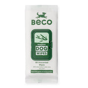 Beco Bamboo Dog Wipes Unscented (80 Wipes) - Wuffies