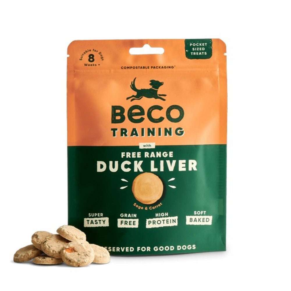 Beco Dog Treats Free Range Duck Liver with Sage & Carrot (60g) - Wuffies