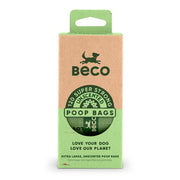 Beco Extra Large Super Strong Unscented Dog Poop Bags (120 Bags) - Wuffies
