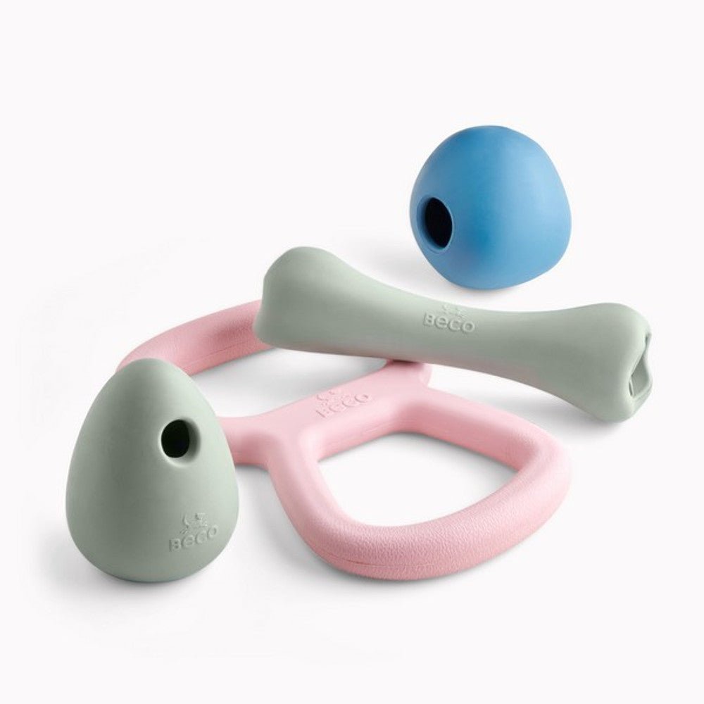 Beco Natural Rubber Chew Bone (Green) - Wuffies