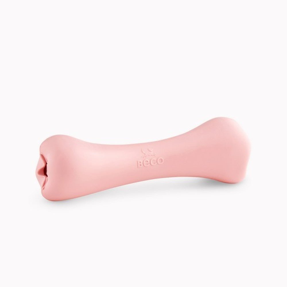 Beco Natural Rubber Chew Bone (Pink) - Wuffies