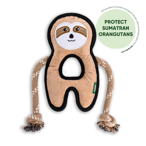 Beco Recycled Rough & Tough Sloth (Medium) - Wuffies