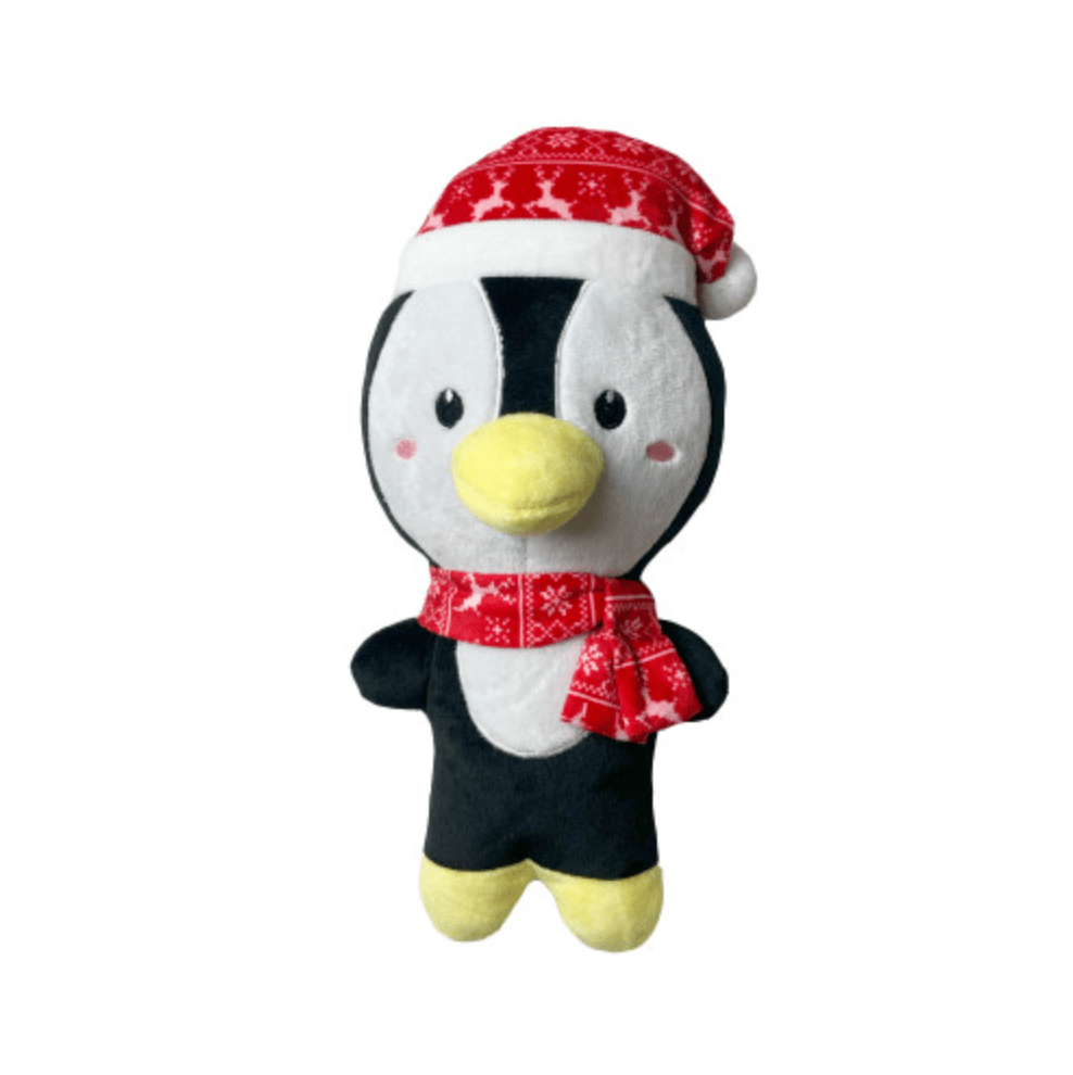 Big Head Penguin Christmas Dog Toy - Wuffies