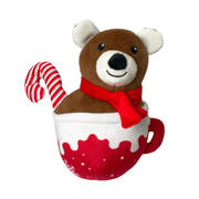 Christmas Mug Bear Dog Toy - Wuffies
