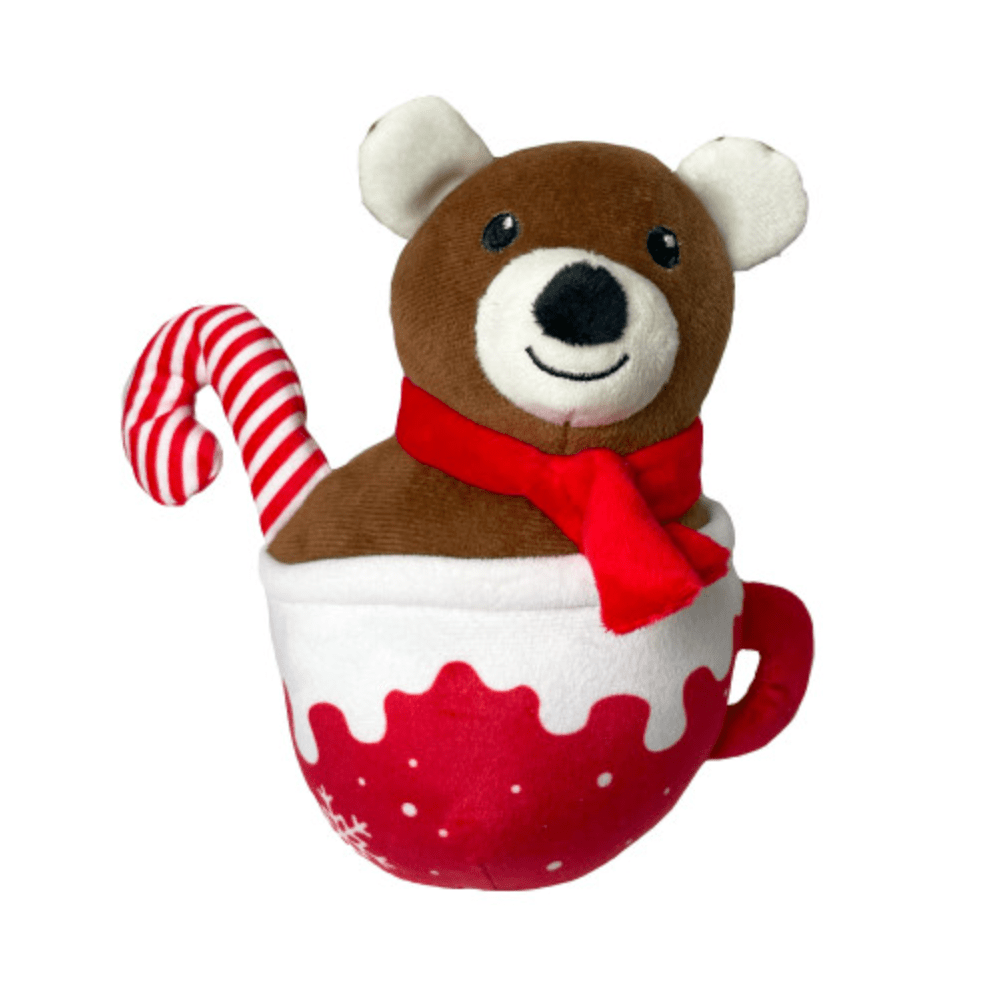 Christmas Mug Bear Dog Toy - Wuffies