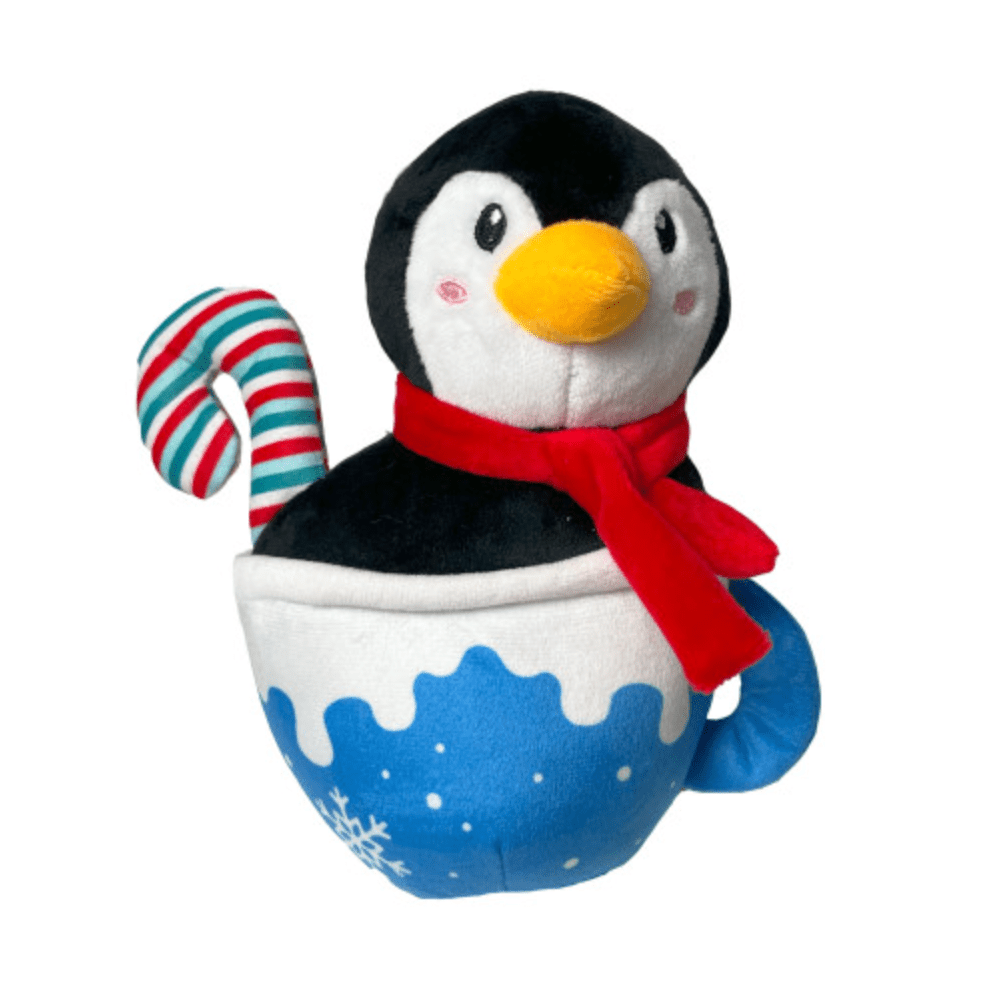 Christmas Mug Penguin Dog Toy - Wuffies