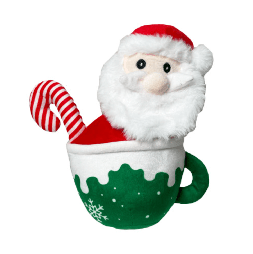 Christmas Mug Santa Dog Toy - Wuffies