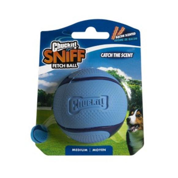 Chuckit! Sniff Fetch Ball Bacon (Single, Medium) - Wuffies