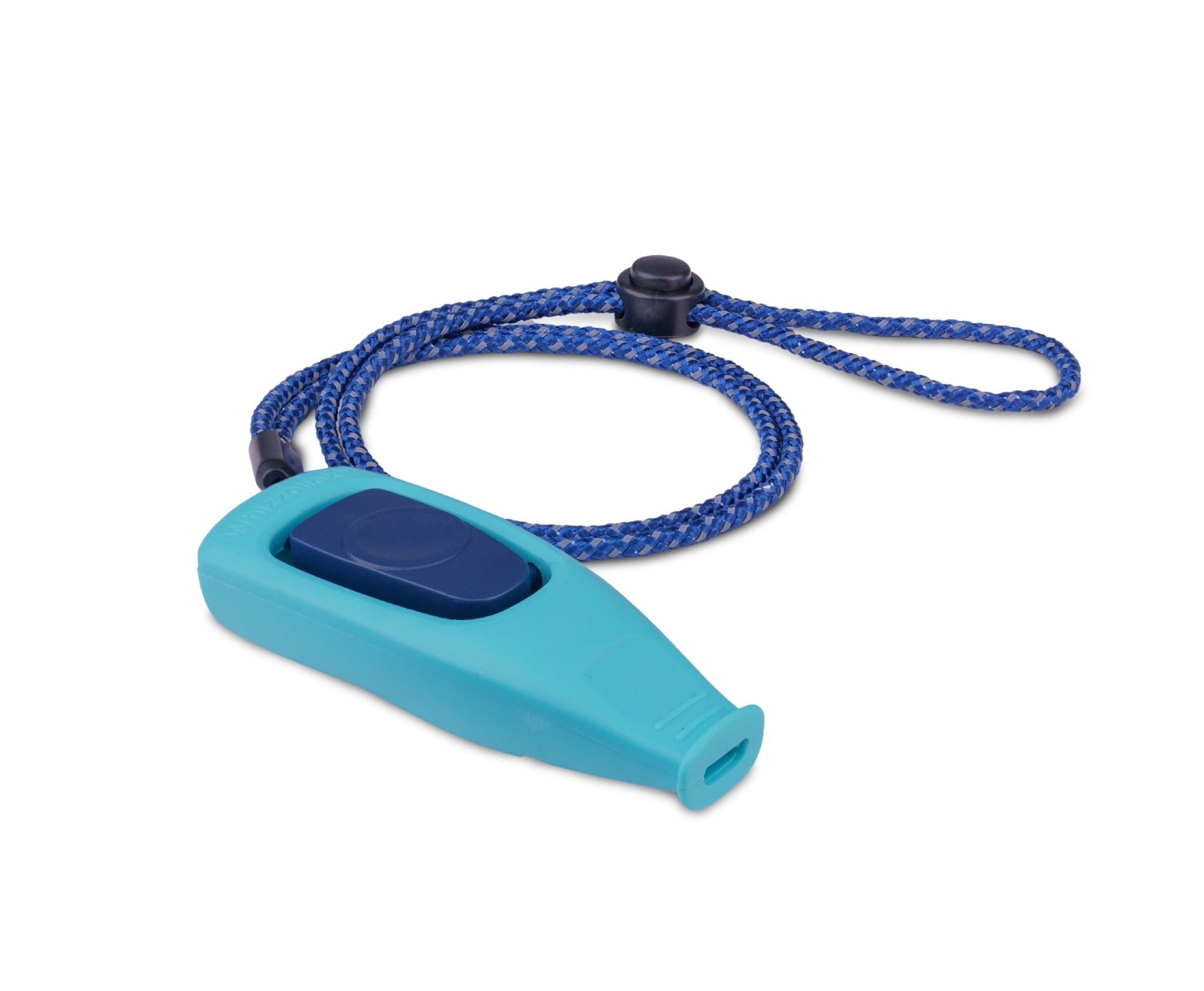 Coachi Whizzclick Dog Clicker & Whistle (Light Blue, Navy Button) - Wuffies