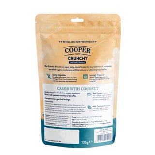 Cooper & Co Crunchy Biscuit Sensitive Carob with Coconut (135g) - Wuffies