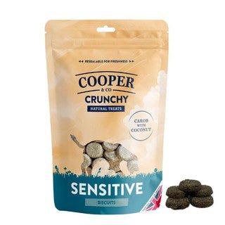 Cooper & Co Crunchy Biscuit Sensitive Carob with Coconut (135g) - Wuffies