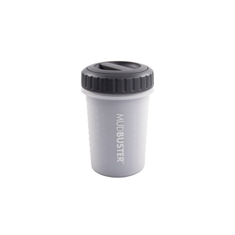 Dexas Lidded MudBuster (Medium, Light Grey) - Wuffies