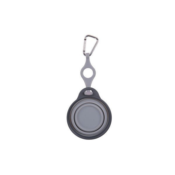 Dexas Travel Cup with Bottle Holder & Carabiner (Light Grey) - Wuffies