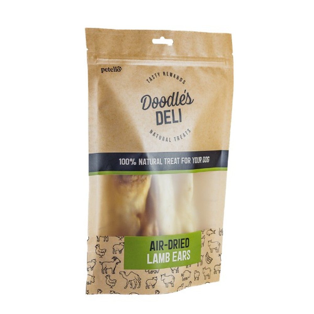 Doodle's Deli Air Dried Lamb Ears without Hair (100g) - Wuffies