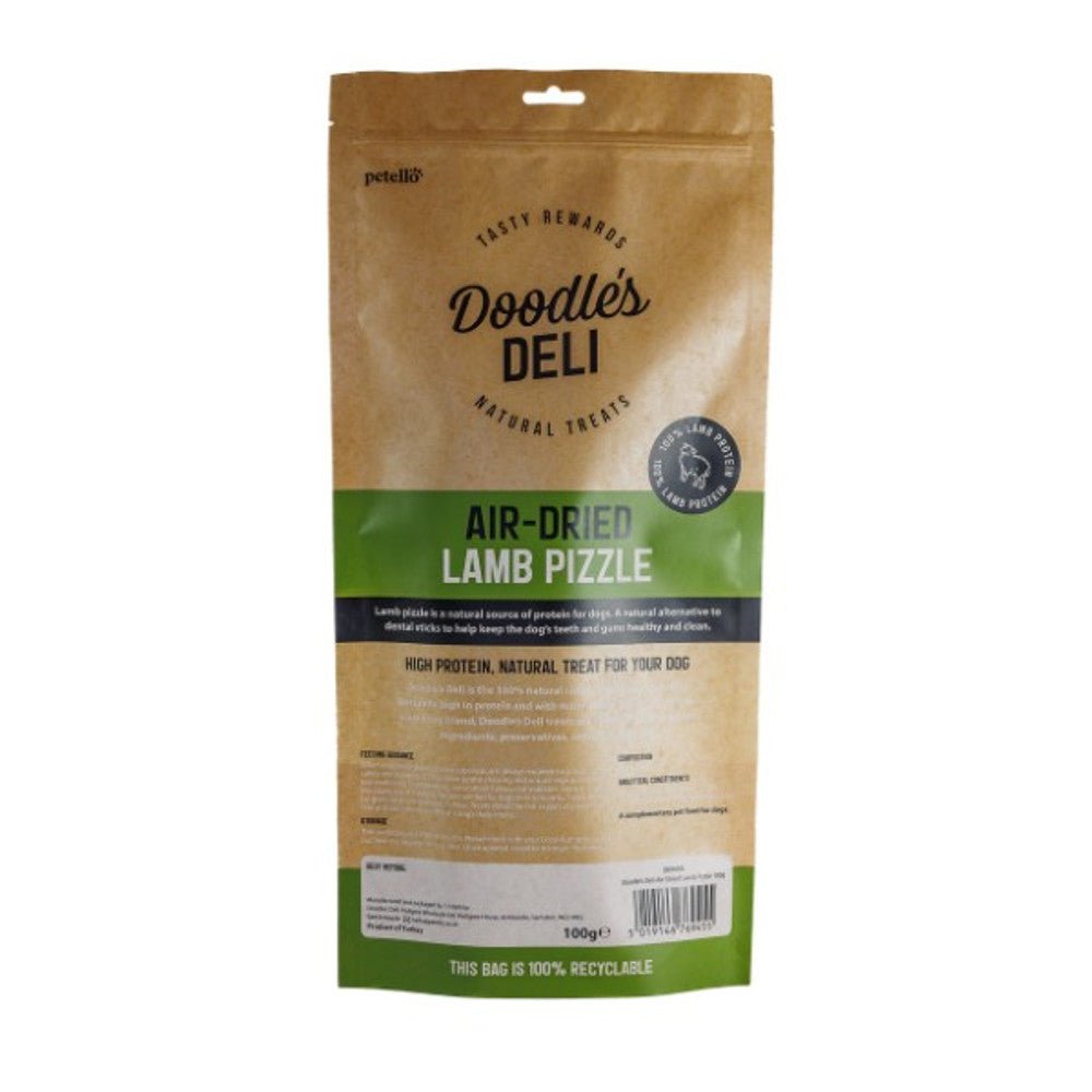 Doodle's Deli Air Dried Lamb Pizzle (100g) - Wuffies