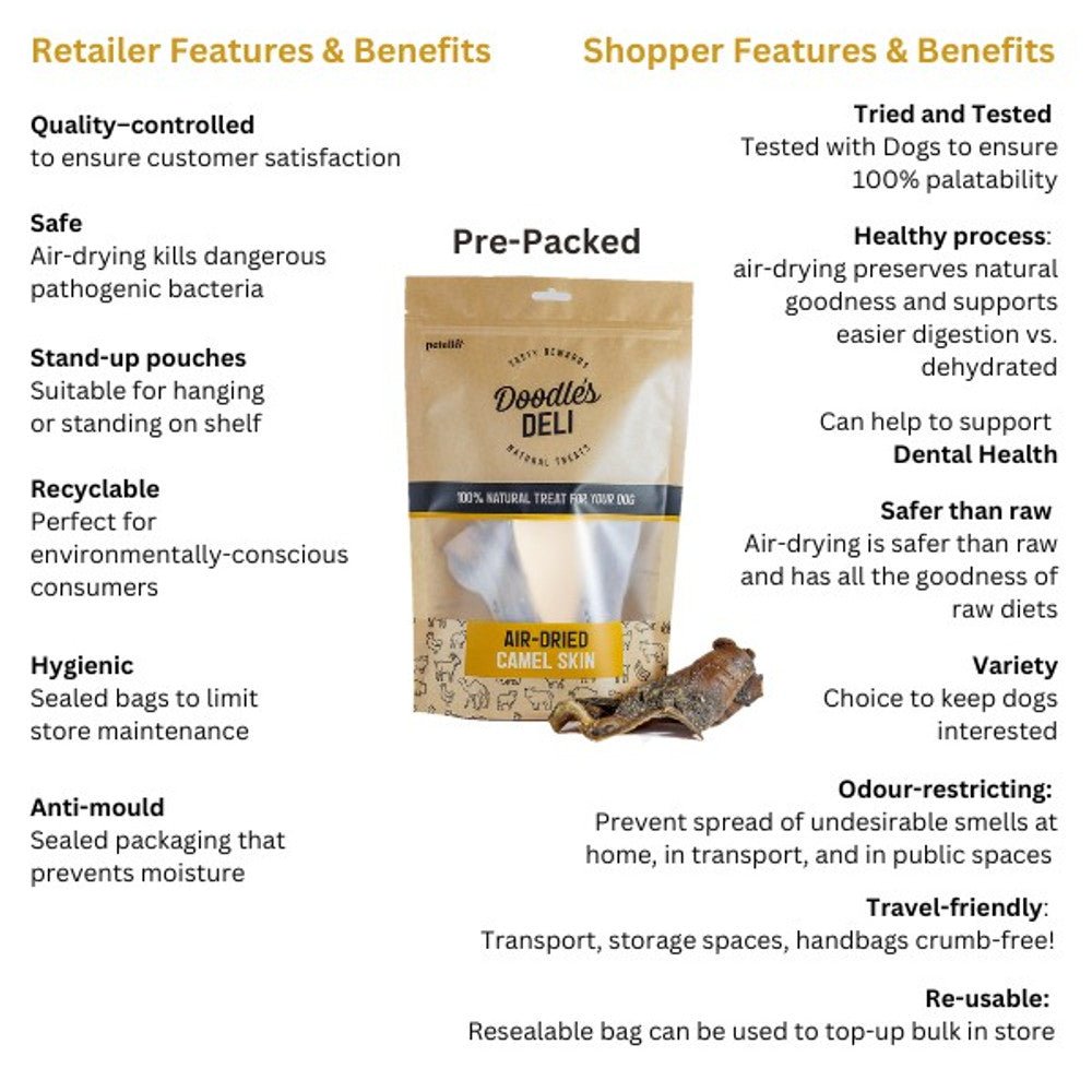 Doodle's Deli Air Dried Pig Ears (100g) - Wuffies