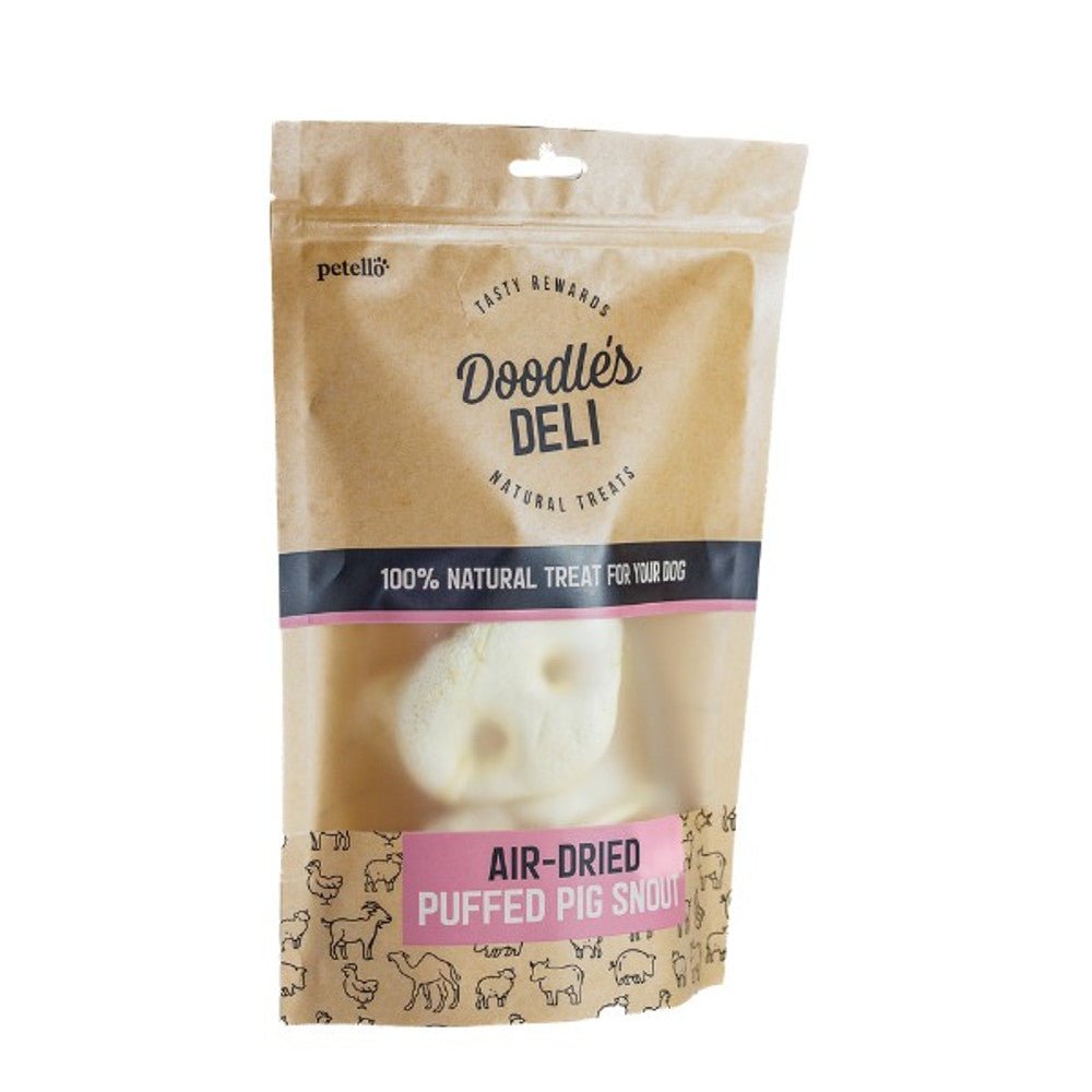 Doodle's Deli Air Dried Puffed Pigs Snout (80g) - Wuffies