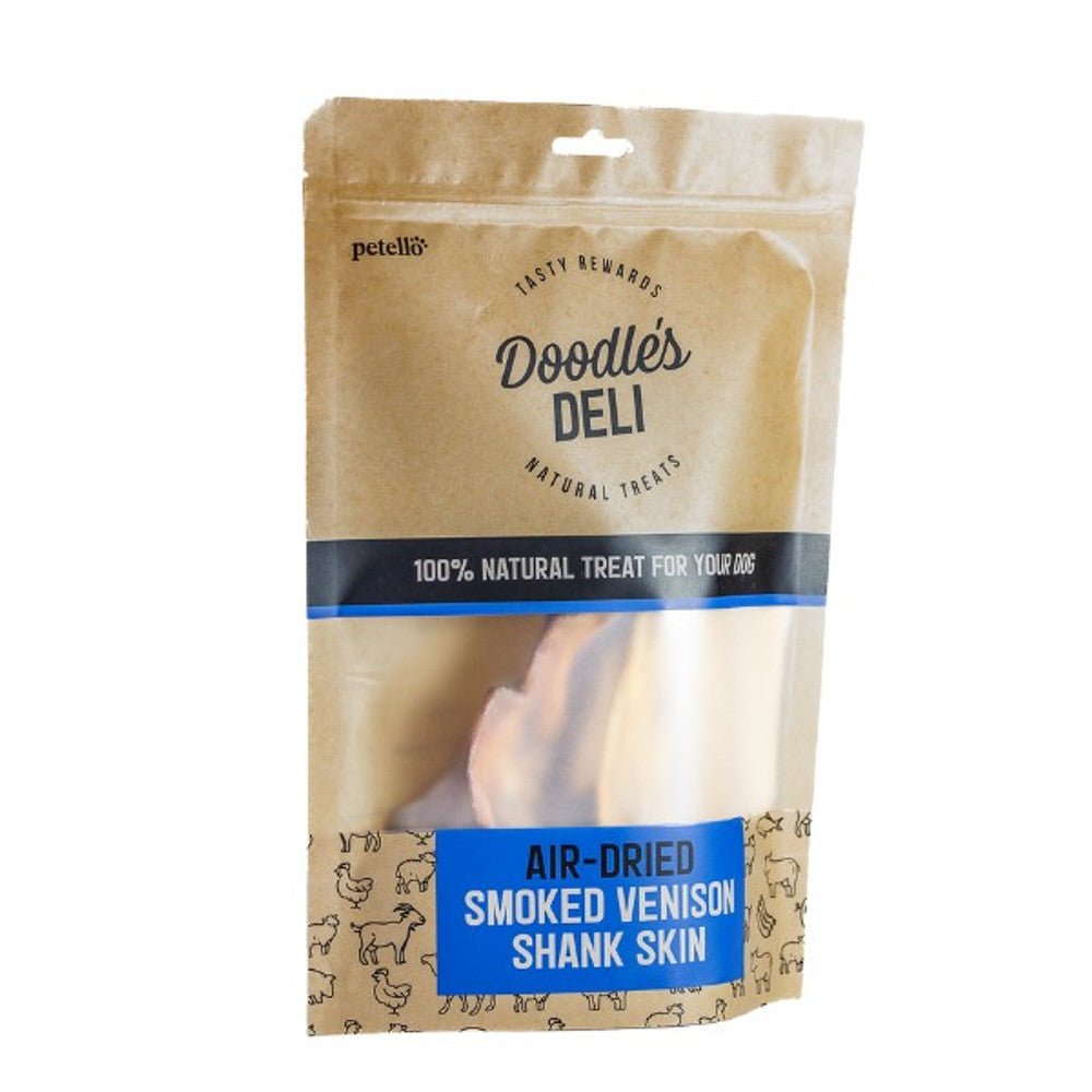 Doodle's Deli Air Dried Smoked Venison Shank Skin (50g) - Wuffies
