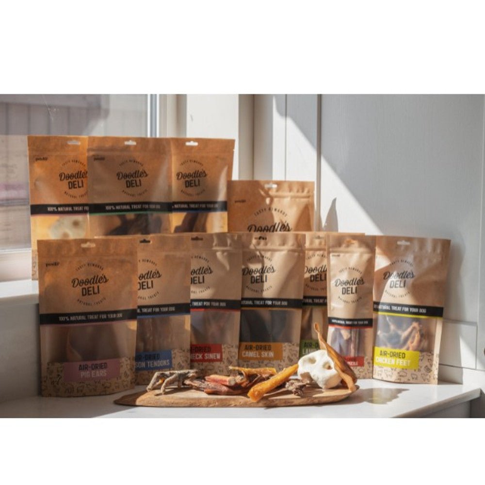 Doodle's Deli Air Dried Smoked Venison Shank Skin (50g) - Wuffies