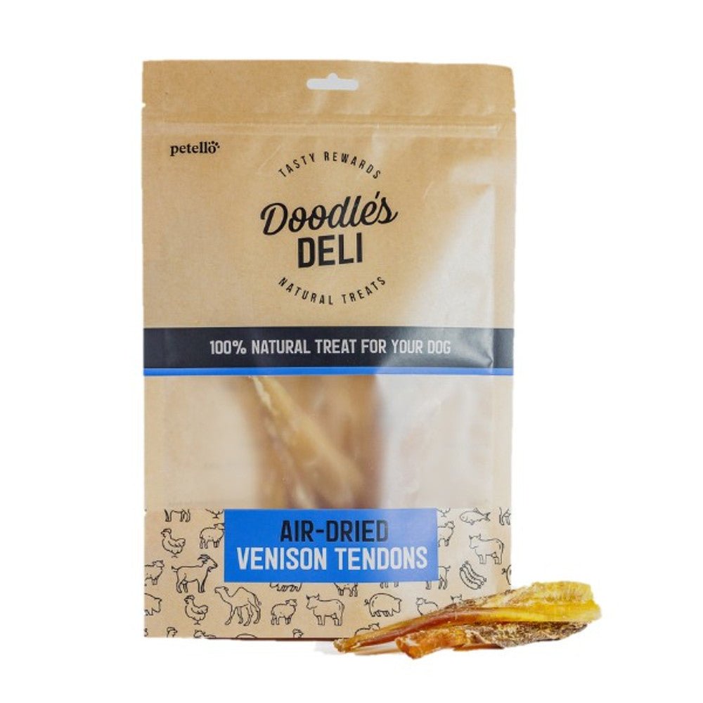 Doodle's Deli Air Dried Venison Tendon (120g) - Wuffies