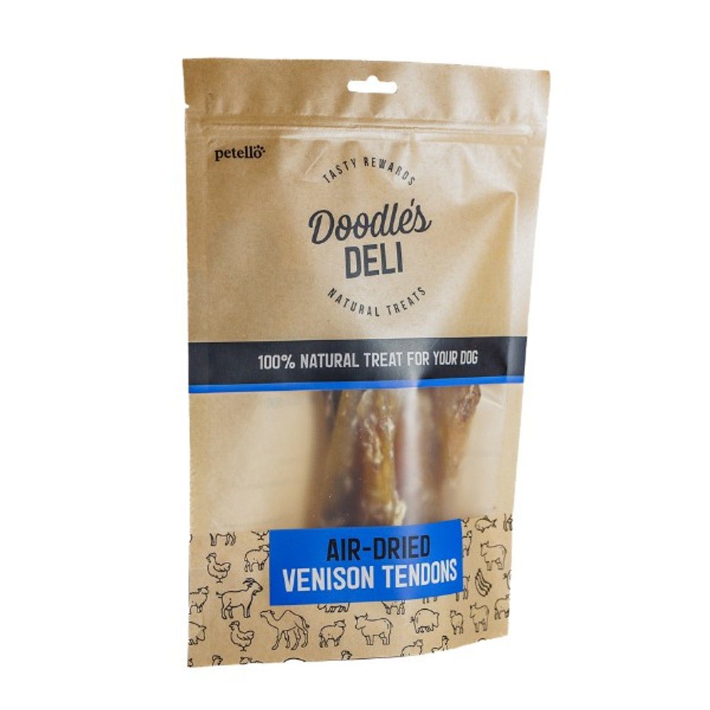 Doodle's Deli Air Dried Venison Tendon (120g) - Wuffies