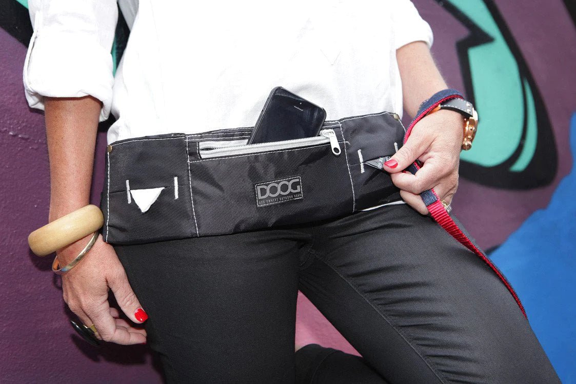 DOOG Dog Walking Belt (Grey/Pink) - Wuffies