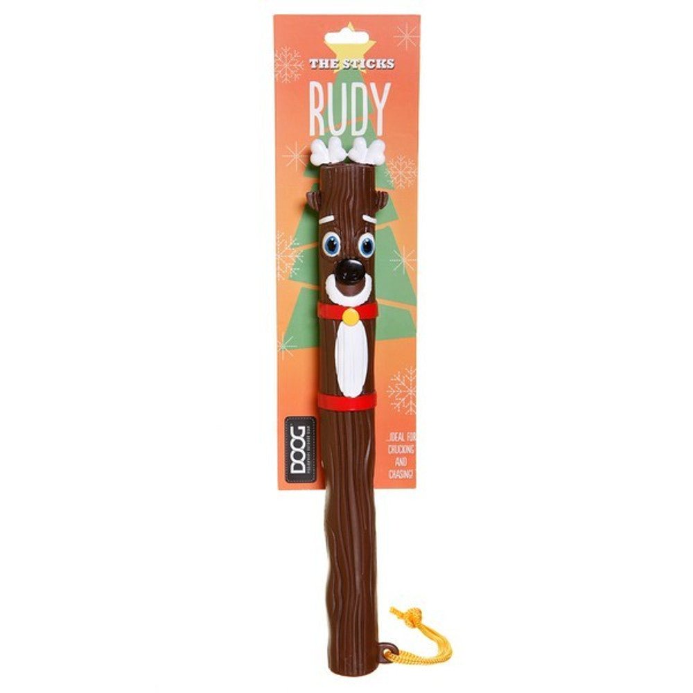 Doog Rudy Reindeer Stick Dog Toy - Wuffies