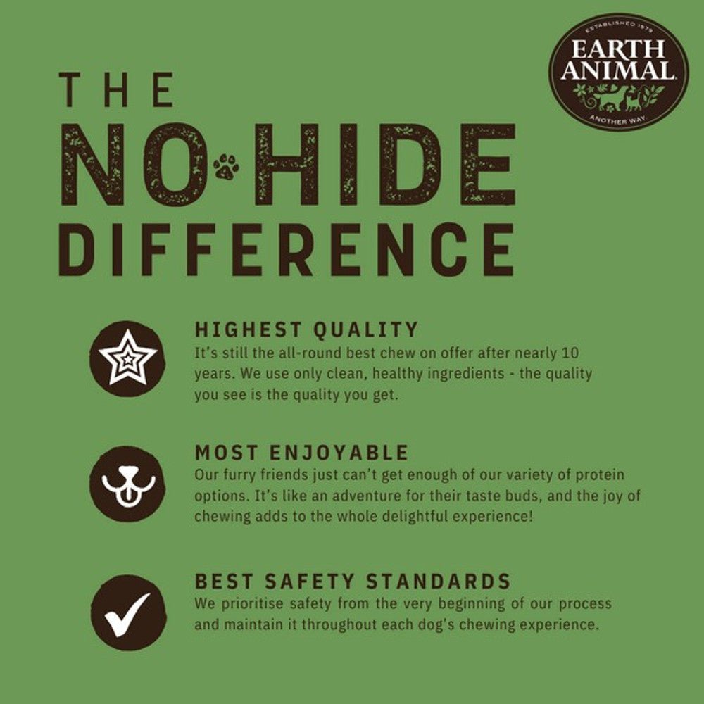 Earth Animal No - Hide Chicken Dog Chew (Medium, 60g) - Wuffies