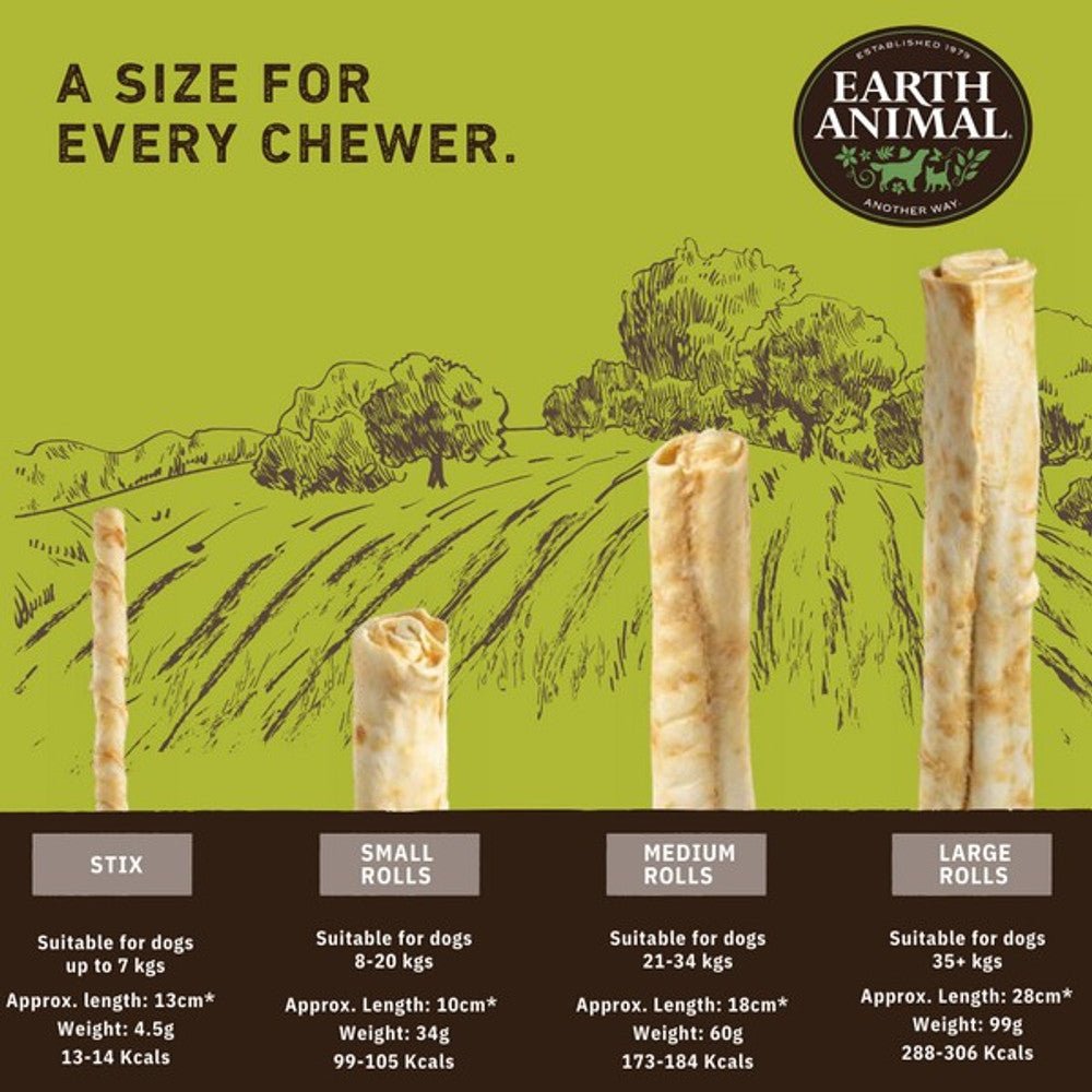 Earth Animal No - Hide Salmon Dog Chew (Medium, 60g) - Wuffies