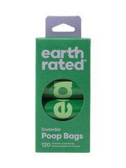 Earth Rated Lavender - Scented Dog Poop Bags (120 Bags, 8 Refill Rolls) - Wuffies