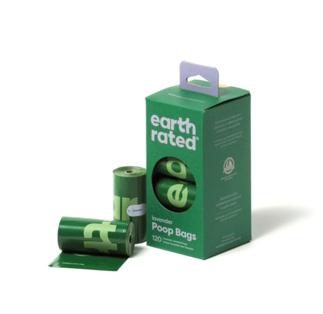 Earth Rated Lavender - Scented Dog Poop Bags (120 Bags, 8 Refill Rolls) - Wuffies