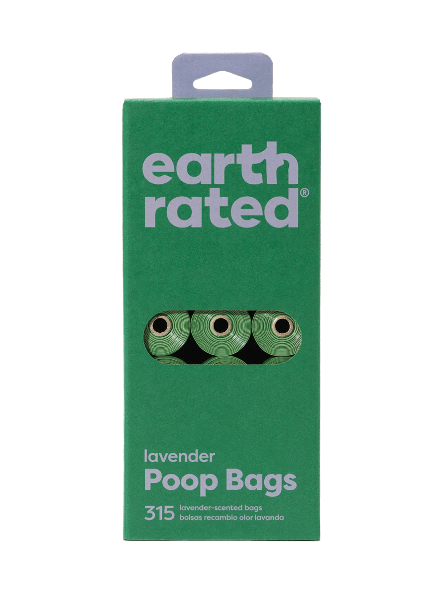 Earth Rated Lavender - Scented Dog Poop Bags 21 Refill Rolls (315 Bags) - Wuffies