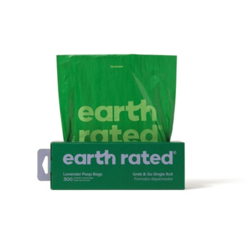 Earth Rated Lavender - Scented Dog Poop Bags (300 Bags, Single Roll) - Wuffies