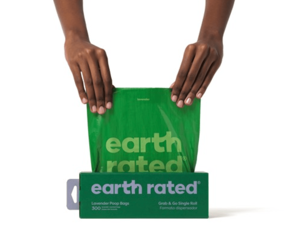 Earth Rated Lavender - Scented Dog Poop Bags (300 Bags, Single Roll) - Wuffies